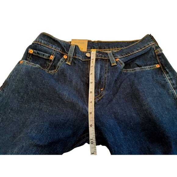 Levis 514 Straight Mens Jeans W28 L30 Dark Blue Denim - Picture 6 of 11